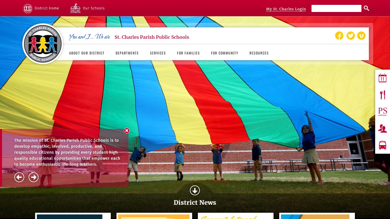 St. Charles Parish Public Schools / Homepage